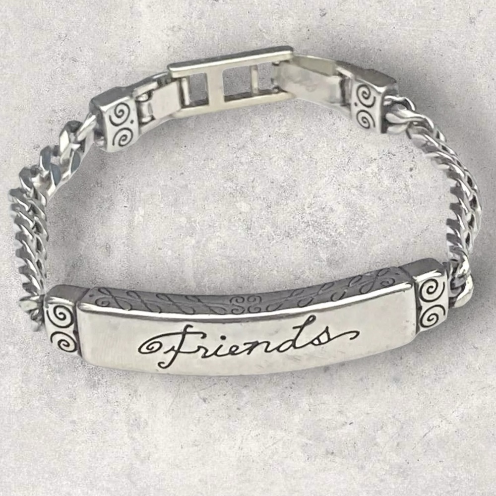Brighton Friends Silver ID Bracelet 1978